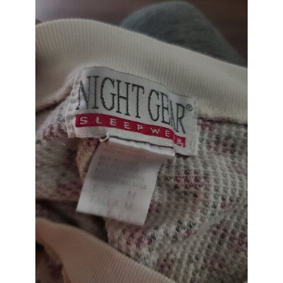 Vintage Night Gear Floral‎ with Bows and Lace Sleep Shirt Medium - Picture 9 of 9